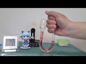 スターリングエンジンの基本原理（熱による空気の膨張と収縮実験、改訂版）Basic principle of a sterling engine