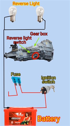Reverse light wiring diagram 🚗👨🏻‍🔧 #AutomotiveElectrical | Matech Car Aircon