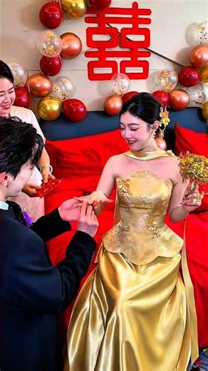 Beautiful Chinese Wedding Dress | Traditional Dragon & Phoenix Bridal Look 👰❤️