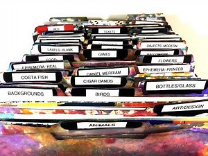 Storing & Organizing Scraps, Magazine Cutouts & Collage Images