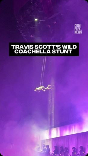 88K views · 212 reactions | Trav took his “Skyfall” Coachella performance to new heights, literally LINK IN @complexmusic BIO to shop the Travis Scott Complex cover story in print, plus merch and vinyl from our festival headliners collection available now on @complexshop. | Complex Music | Facebook