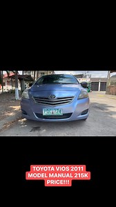 6.1K views · 52 reactions | 215K PRICE!! TOYOTA VIOS 2011 MODEL MANUAL | MTVcars-Auto Garage | Facebook
