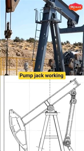 Pump jack working . #cad #pump#design #solidworks #engineering #autocad
