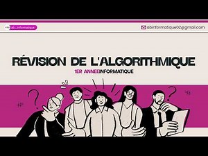 Révision de l'algorithmique 1 - 1er annee informatique