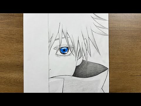 How to Draw Gojo Satoru Step by Step | Jujutsu Kaisen Anime Drawing Tutorial (Easy for Beginners)