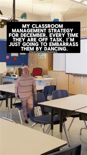 Jessica Stanford | Teacher Humor + Resources on Instagram: "December’s classroom management strategy."