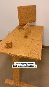 Easiest way to get fired 😅 #prank #boss #work #peanutbutter | Parker Pannell