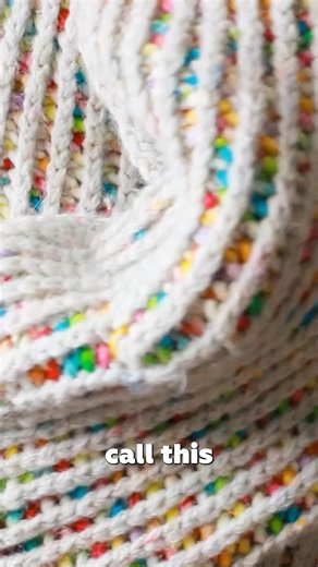 Why this is called the ‘Fruity-pebbles’ sweater. #briochecrochet #crochet