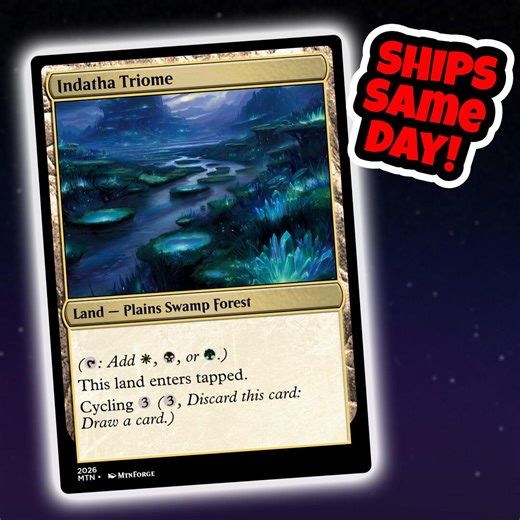 Indatha Triome - Custom Art MTG Playtest Card Commander EDH Magic Proxy - Etsy