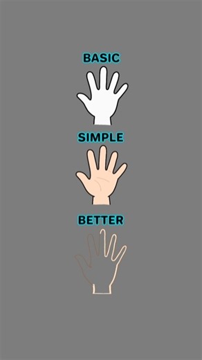 How to Draw Hands Step-by-Step! 🖐️ (Basic vs Simple vs Better)