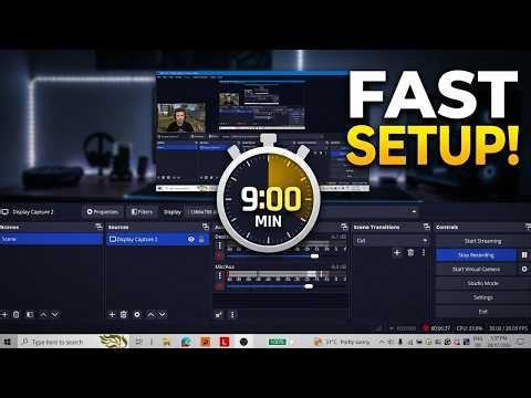 Is OBS Studio confusing? Here is the perfect 9-minute setup #obsstudio#softwaretutorials