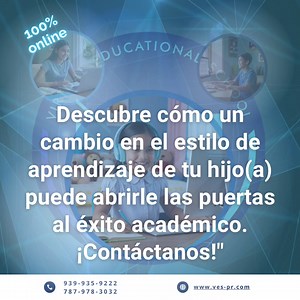 Somos la única escuela en Puerto Rico 100% en línea de Kindergarten a 12mo grado con maestros en vivo en todo momento. ☑️ Somos la escuela en tu casa, con la mejor plataforma educativa y con los mejores maestros especialistas en su materia y en educación a distancia. ☑️ Estamos certificados por la Oficina de Registro y Licenciamiento de Instituciones Educativas del Departamento de Estado de Puerto Rico ( Lic. 61-16). ☑️ Matrícula abierta durante todo el año. Matrícula Gratis. Solo se pagará la m