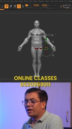 Common Issue with Symmetry & Move Tool in ZBrush #reinsacademy #vishalrein