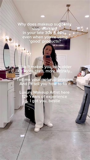 Most makeup tutorials aren’t made for real skin in its late 30s & 40s. They’re made for: • studio lighting • filters • 22-year-old skin That’s why your makeup looks good online… and frustrating in real life. If your Makeup has been making you look older instead of fresher, it’s not because you “can’t wear makeup anymore.” It’s because no one taught you how to adapt technique as your skin changes. Comment the ONE thing you hate about your makeup right now. I’ll help you fix it 🤍 #MakeupOver40 #M