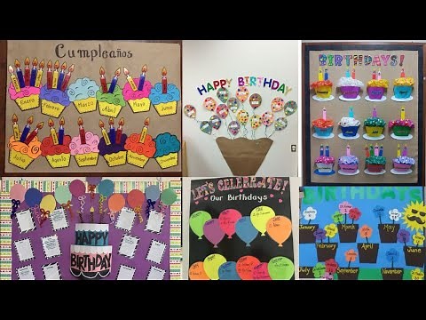 Preschool birthday decoration idea/DIY birthday Chart decoration/name of the month/birthday chart