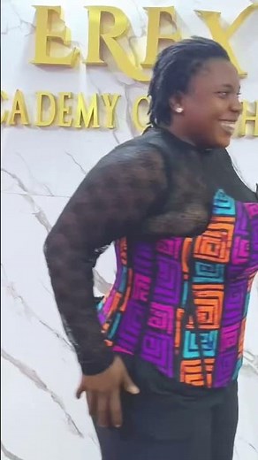 Plus size Victorian corset from the best fashion school in Enugu Advanced upgrade class