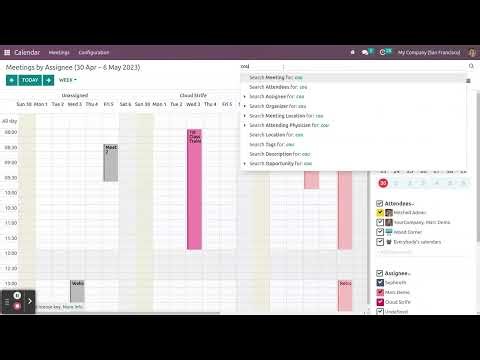 Odoo Scheduler by Assignee | FullCalendar Scheduler by Vertical Resource | Restrict by Working Hours