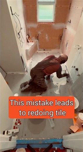 Follow @b@luc_construction Start tiling from center with full tiles to avoid crooked layouts.