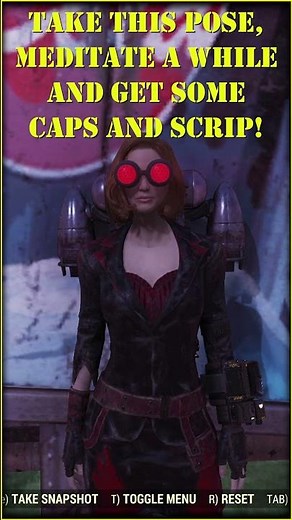 Fallout 76 - Farm caps and scrip with new lotus pose!!! (limited time offer)