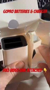 GoPro Batteries & Charger. Full video attached below ⬇️ #gopro #battery #charger #short #fypシ