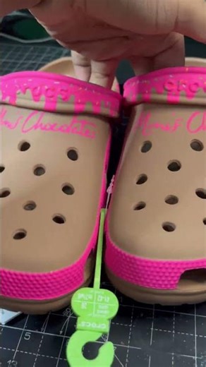 Mimi’s Crocs 💝🍫 | #customcrocs #shoeart #shoeartist