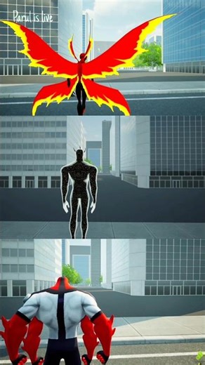 Ultimate Big Chill VS Alien X VS Four Arms #ben10 #ben10gameplay