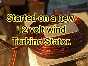 Building a New 12v Wind Turbine Stator this is how the first coil turned out !!!