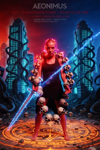 KALI'S TRANSFORMATIVE POWER — DELVED TO THE CORE@imagine @grok https://t.co/cBaXm5k4IMDark cinematic trap with male vocals; low, menacing synth bass and sparse, ticking percussion in the verses, leading into a bigger, chant-heavy hook with distorted choir pads and sub drops, Gritty whispered ad-libs tucked under a gritty lead; mid-song breakdown with filtered drums and eerie piano hits before the final, widened chorus, world, female vocals Female VANESSA SOVEREIGN FREQUENCY and JEREMY JAMES GOLD