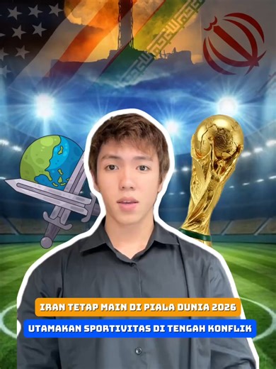 Timnas Iran buktikan kalau sportivitas jauh lebih kuat dari urusan politik? 🤔 Di tengah situasi dalam negeri yang penuh tantangan, FIFA resmi memastikan Timnas Iran tetap berkompetisi di Piala Dunia 2026. Presiden FIFA, Gianni Infantino, menegaskan tidak ada rencana darurat karena misi utama mereka adalah membawa pesan perdamaian melalui lapangan hijau. Tergabung di Grup G, Iran akan menghadapi tantangan berat dimulai dari Selandia Baru pada 15 Juni, raksasa Belgia pada 21 Juni, hingga Mesir pa