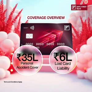 28 reactions |  IDFC FIRST Debit Card comes packed with perks: ✔ Exclusive offers on Tata CLiQ, Yatra & Lifestyle ✔ Up to 7% p.a. on Savings ✔ ₹6L lost card liability cover ✔ ₹35L personal accident insurance  All this when you open your Savings Account today | IDFC FIRST Bank | Facebook