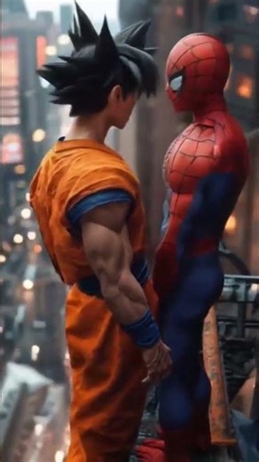 Goku vs Spider-Man | Epic Showdown 🔥 | Anime x Marvel