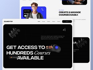 Education & online course web ui design