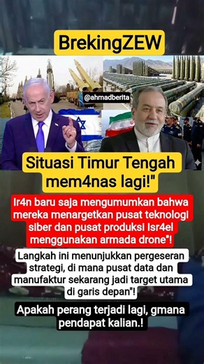Situasi Timur Tengah mem4nas lagi!" #military #beritaterkini #news #faktaunik
