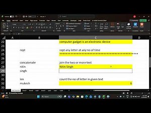 Excel Text Functions Full Course | LEFT, RIGHT, MID, LEN, TRIM, CONCAT & More