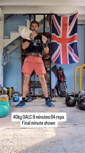 40kg OALC 8 minutes 64 reps final minute shown | Sam Throssell