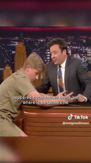 Robert Irwin teaches Jimmy Fallon about Cockroaches. #wildlife
