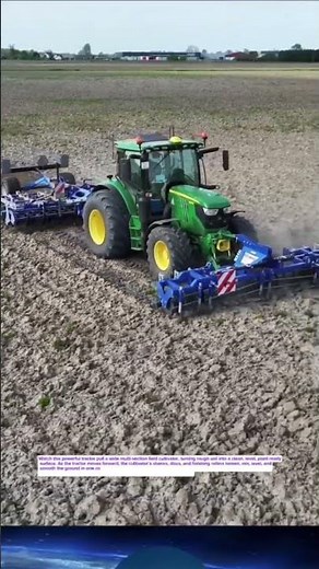 Massive Tractor Field Cultivator in Action #FarmingUSA #TractorPower #soilprep