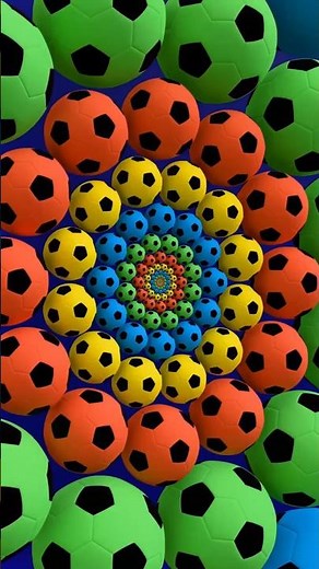 ⚽ Infinite Zoom of FootBalls! 🔄✨