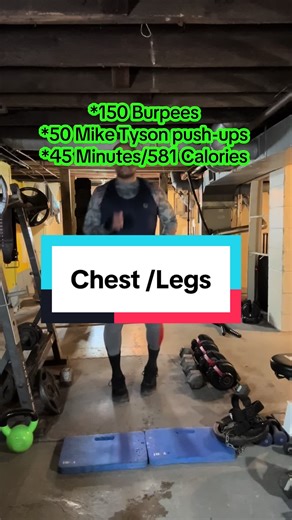 Explosive burpees and Mike Tyson push-ups to build power, endurance, and upper body strength—high-intensity bodyweight training that hits chest, shoulders, and core in one brutal combo. #Burpees #MikeTysonPushups #BodyweightWorkout #HIITTraining #FYP