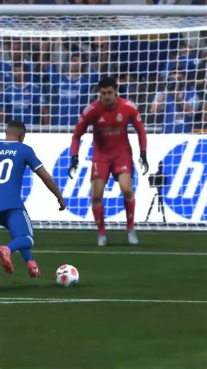Mbappe MBAPPE full-power shot into the bottom corner 🎮⚽️🏆🥅
