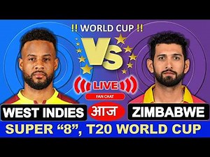 🔴Live: Zimbabwe vs West Indies, T20 World Cup | ZIM vs WI Live | Live Cricket Match Today, ZIM vs WI