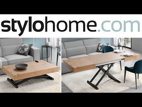 Mesa elevable y extensible (versión manual)