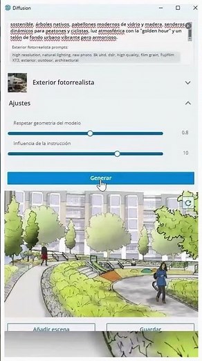 From a sketch to a professional render in seconds with SketchUp Diffusion + ChatGPT