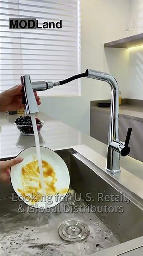 US Pull-Down Kitchen Faucet with 360° Swivel – Effortless Cleaning Made Easy