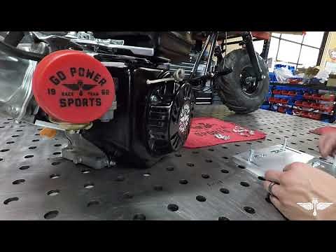 GoPowerSports Mega Moto Fully Adjustable Motor Mount Kit Install