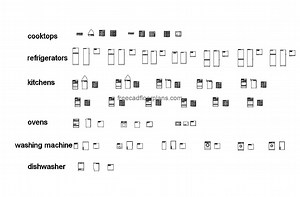 Kitchen Equipment, 1109204 - Free CAD Drawings
