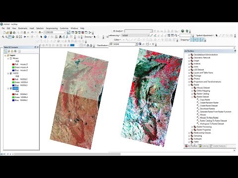 Band Composite & Mosaic of Landsat 8 data in ArcGIS