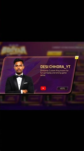 Free fire Voting male desichhora and female me soonita gameing #shorts #freefireshorts