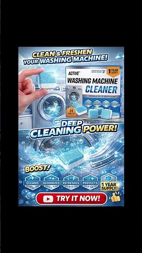 Best Washing Machine Cleaner Tablets Remove Odor & Buildup FAST