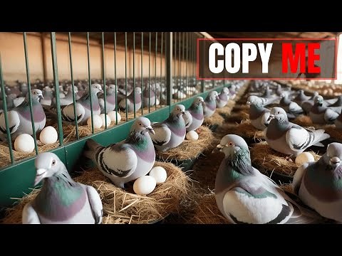 Journey of Raising Pigeons from Eggs to Their First Flight